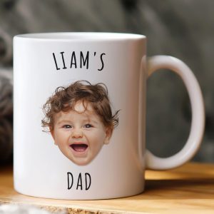 Custom Baby Face Gift For Family Mom Dad Grandparents - Personalized Photo Mug
