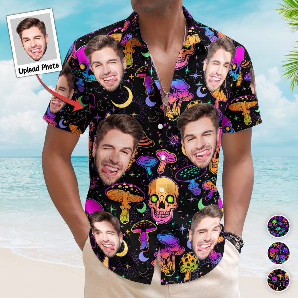 Mushroom-And-Skull-Gift-For-Men-Custom-Photo-Hawaiian-Shirts_1.jpg
